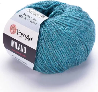 Obrázek produktu pro YarnArt Milano příze 50 g / 130 m - barva 864 tmavý tyrkys - pletací a háčkovací příze