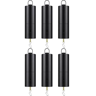 Produktbild von 6 Stück batteriebetriebene Windspiel-Motoren – Hängende Rotationsmotoren für Windglocken, schwarz, inklusive Batteriefach