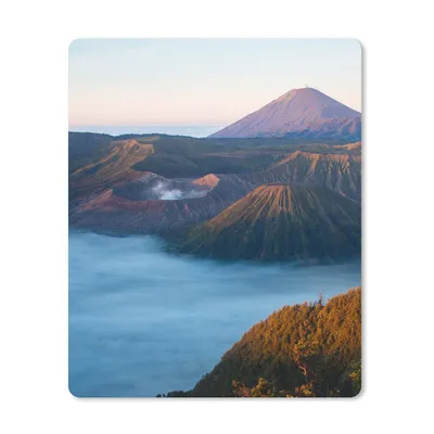 Produktbild von MuchoWow® Mauspad Mousepad Vulkan - Natur - Nebel 30x40 cm - Mousepads - Maus Mat - Pad - Mausunterlage - Mausmatten