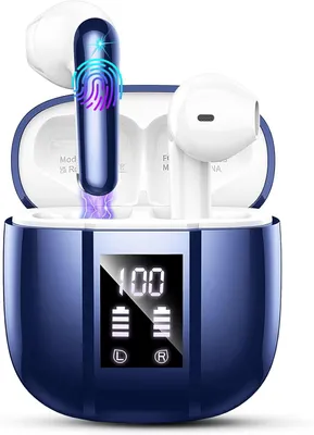 Produktbild von In-Ear-Kopfhörer  mit 4 HD Mic, HiFi Stereo Kopfhörer, 48H In Ear Kopfhörer ENC Noise Cancelling Ohrhörer, IPX7 Wasserdicht Earbuds, Touch Control