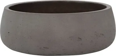 A gray ceramic planter pot.