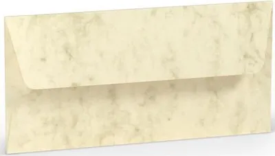 Produktbild von Briefhülle Paperado DL SF chamois mar. RÖSSLER 110x220mm gerippt