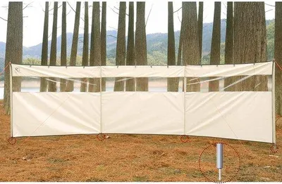Immagine prodotto di Paravento da campeggio con finestra, schermo protettivo da esterno per picnic e barbecue