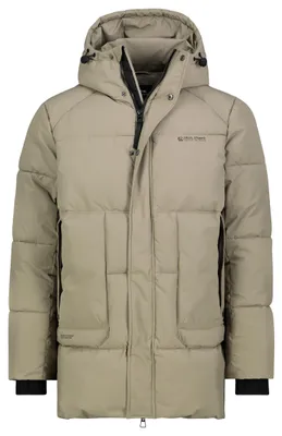 Produktbild von Sublevel Modische Winterjacke Unifarben Kapuze Reißverschluss Größe: L