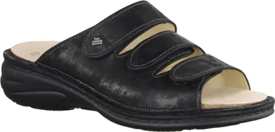 Produktbild von Finn Comfort Hellas Damenpantolette, Leder, Nero (schwarz), bequem - Marken Finn Comfort, Schwarz, leder (vegas)