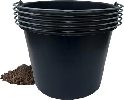Produktbild von Prosperplast Eimer BUCKET 20 Liter - schwarz Set 5