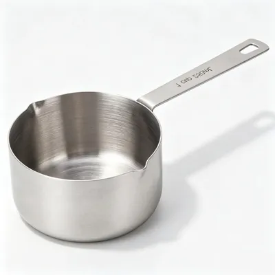 Produktbild von Messbecher Set Edelstahl 250 ml | 4 Größen | 304 Edelstahl | Präzise Skalierung
