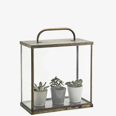 Zdjęcie produktu dla Szklana lampa z kloszem, wysokość 34 cm