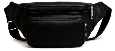 Produktbild von Leder Gürteltasche Bauchtasche Brusttasche Cross-Body Bag Hüfttasche Herren Damen Leder