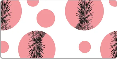 Produktbild von Schreibtischmatte Tischunterlage 120x60 cm Mauspad - Rosa Ananas