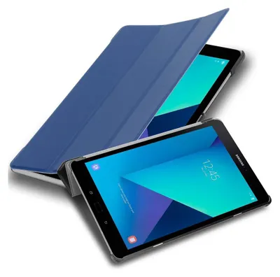 Produktbild von Cadorabo Schutzhülle für Samsung Galaxy Tab S3 (9.7 Zoll) Tablet Hülle in Blau  Etui Case Cover Tasche Auto Wake up