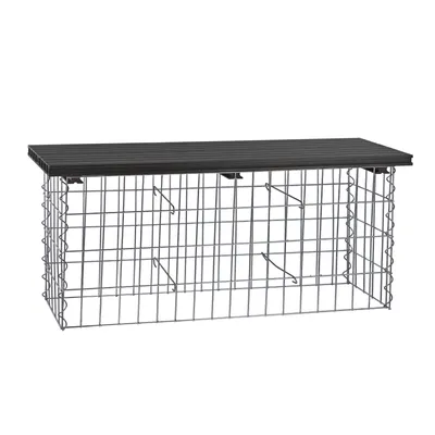 Zdjęcie produktu dla Ławka gabionowa 100x30 cm Wuppertal, antracyt