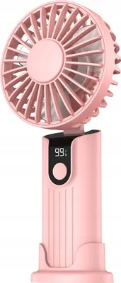 Produktbild von Tragbarer Leiser Mini Ventilator 3In1 Topkk38 Handgehaltener Tischventilator 2400Mah Rosa