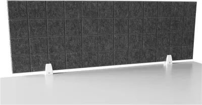 Produktbild von Trennwand-Set imstande 1x Akustik-Trennwand 120x40cm 1x. Clip weiß 2er-Pack