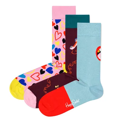 Produktbild von Happy Socks  3-Pack Single Ready To Mingle Socks Set - 41-46