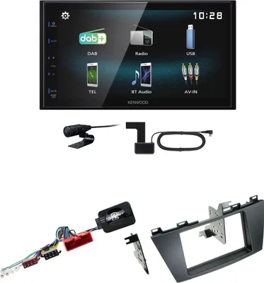 Produktbild von Kenwood DMX-125DAB DAB+ USB Bluetooth MP3 Einbauset für Mazda 5 CW
