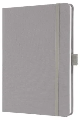 Produktbild von SIGEL JN403 Notizbuch Jolie - liniert - ca. A5 - hellgrau - Hardcover - 192 S. -