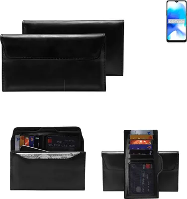 Produktbild von K-S-Trade Handy Hülle kompatibel mit Blackview A80s Schutz Hülle Tasche Schutz Case Handytasche Kunstleder schwarz, 1x