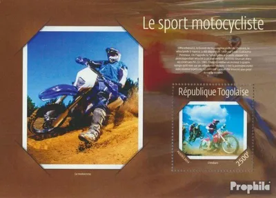 Produktbild von Briefmarken Togo 2014 Mi Block 1081 (kompl. Ausgabe) postfrisch Motorradsport