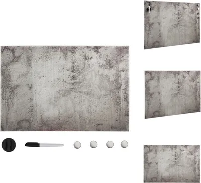 Image de vidaXL Tableau magnétique mural verre 60x40 cm - Tableaux blancs