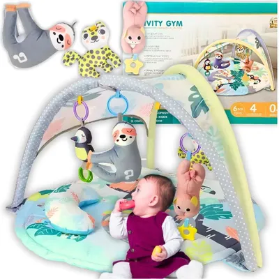 Image de Grand tapis d'apprentissage, jouet interactif pour bébé, paresseux, coloré