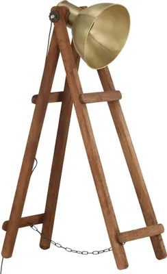 Obrázok produktu pre vidaXL Stojacia lampa Brass E27 Mango masívne drevo