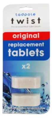 Imagen del producto de Pastillas limpiadoras Tadpole para sistemas de limpieza de inodoros Twist: higiene y frescura eficaces