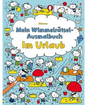 Produktbild von Mein Wimmelrätsel-Ausmalbuch: Im Urlaub