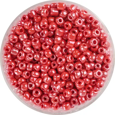 Produktbild von Rocailles "Perlmutt" Rot