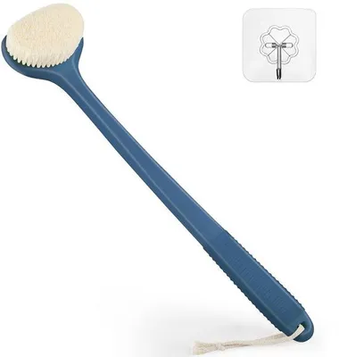 Obrázek produktu pro Sprchová kartáč 43 cm s protiskluzovou rukojetí, modrý