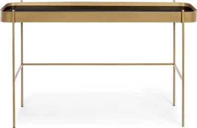 Produktbild von Konsolentisch Rashida 120,5 x 43 x 75 cm Stahl Glas Gold