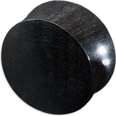 Produktbild von viva-adorno 1 Stück 14mm Double Flared Flesh Plug Tunnel aus Holz verschiedene Holzarten zur Auswahl Größe 2 - 30mm WP1,Arang Holz