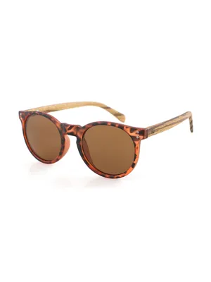 Produktbild von Wave Hawaii Sonnenbrille X-UP, Matte Tortoise PC + brown Wood WH1118
