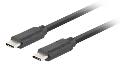 Obrázek produktu pro Lanberg Kabel Usb-C M/M 3.1 Gen 2 0.5M 10Gb/S Pd100W Schwarz