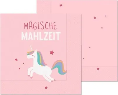 Produktbild von RP 20 Servietten Einhorn - Magische Mahlzeit 33x33cm