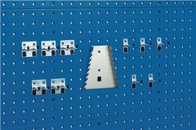 Produktbild von Werkzeughaltersortiment 11-tlg.verz.f.Lochplatten 5Haken/5 Doppelhaken/1Hal.BOTT