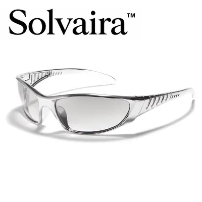 Produktbild von Solvaira™ Futuristische Sonnenbrille Transparent, UV400 Schutz, stylische Sommerbrille für Damen & Herren