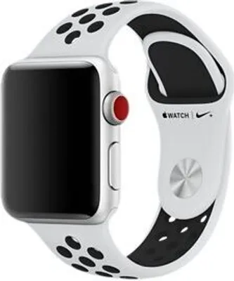 Obrázok produktu pre Apple Nike Sport Band, Skupina, Smartwatch, Čierna, Biela, Apple, Apple Watch, Fluoroelastomer