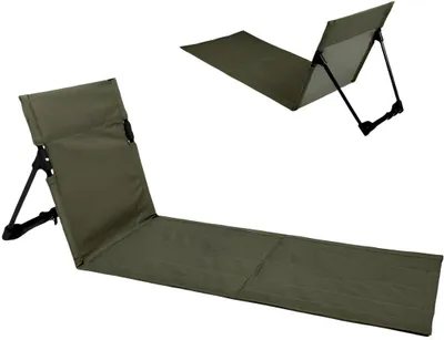 Produktbild von Strandmatte mit Rückenlehne 108x40,5x41 cm, Oxford-Gewebe, Metall, klappbar, für Strand