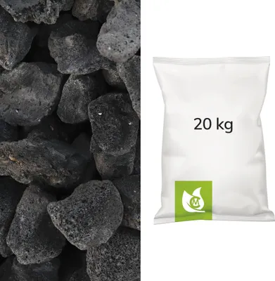 Produktbild von Lava schwarz Gabionensteine 30/90mm 20kg Paket