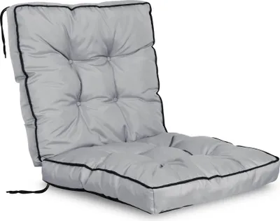 Image de Coussin de jardin pour chaise High Side avec passepoil 50x50x50 cm gris foncé