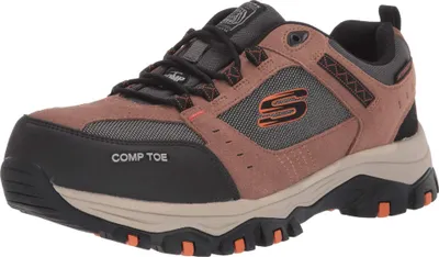 Zdjęcie produktu dla Skechers Greetah – męskie buty robocze, kolor brązowy/czarny, rozmiar 39,5 EU