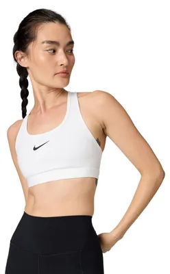 Produktbild von Nike DX6821-100 W NK SWSH MED SPT Bra Sports Bra Damen White/Stone Mauve/Black G