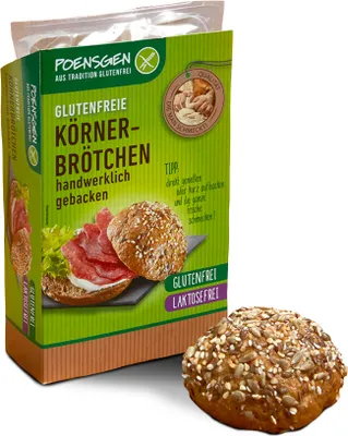 Produktbild von Poensgen Körnerbrötchen 2x75g