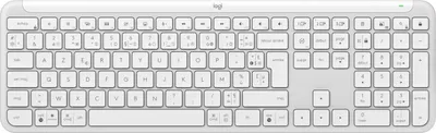 Obrázok produktu pre Logitech 920-012454, Plná veľkosť (100 %), Bezdrôtový, RF Wireless + Bluetooth, Nožnicový spínač, AZERTY, Biela
