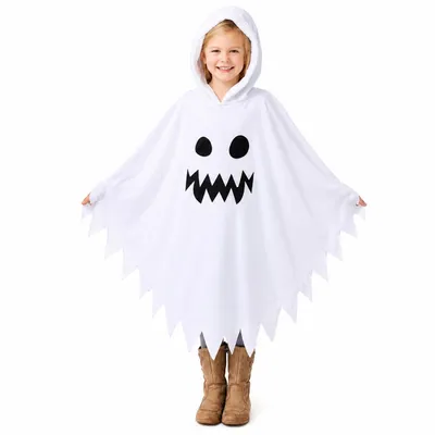 Produktbild von Halloween Kostüm Geist weiß – Gespenst Kostüm für Halloween, Fasching & Karneval – Gruselige Geister Verkleidung