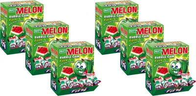 Produktbild von Booom Bubble Gum Watermelon 200 Stk. im Displaykarton (6er Pack)