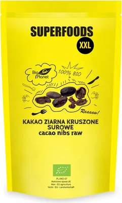 Obrázok produktu pre DRVENÉ KAKAOVÉ BôBY, SUROVÉ, 600 g -PLANÉTA