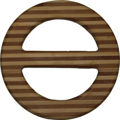 Produktbild von Raffhalter Zebra Bambus Gardinenhalter Vorhang Spange rund  Ø 16 cm Deko