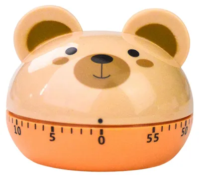 Produktbild von Mechanischer Küchentimer, einstellbar von 0 bis 60 Minuten, mit Cartoon-Tiermotiven, manuellem Aufziehmechanismus, Countdown-Funktion, lautem Alarm, keine Batterien erforderlich, farbenfroher Timer zum Kochen, Backen, für Fitness und Studium
